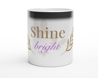 Magic Mug 325ml | Color Changing Coffee Mug Gift | Minimalist Coffee Mug | Shine Bright