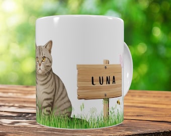 Personalized Mug 325ml | Pet Gift | Personalized Cat Mug | Personalized Cat Mug