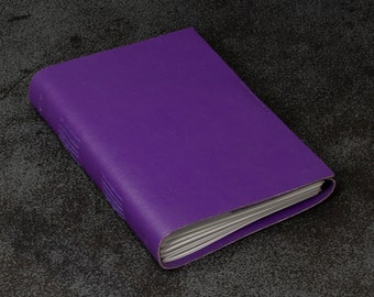 Purple faux leather journal