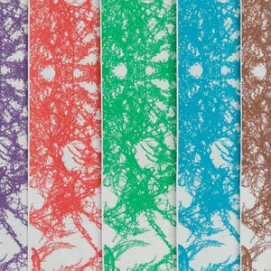 Handmade Silkscreen Carnivorous Plant Paper | Botanical Gothic Endpaper.