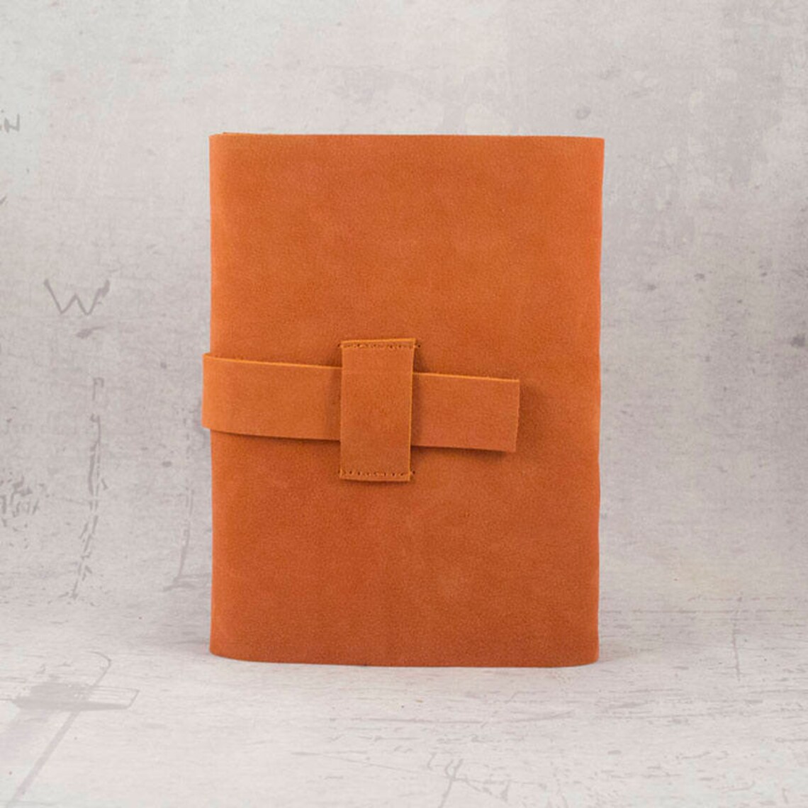 Personalised Orange Leather Journal Sketchbook Junk Journal Etsy