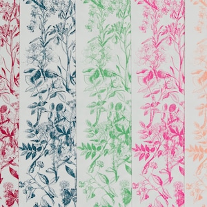 Handgemaakt zeefdruk bloemenpapier | Professionele schutbladen en doosvoering.