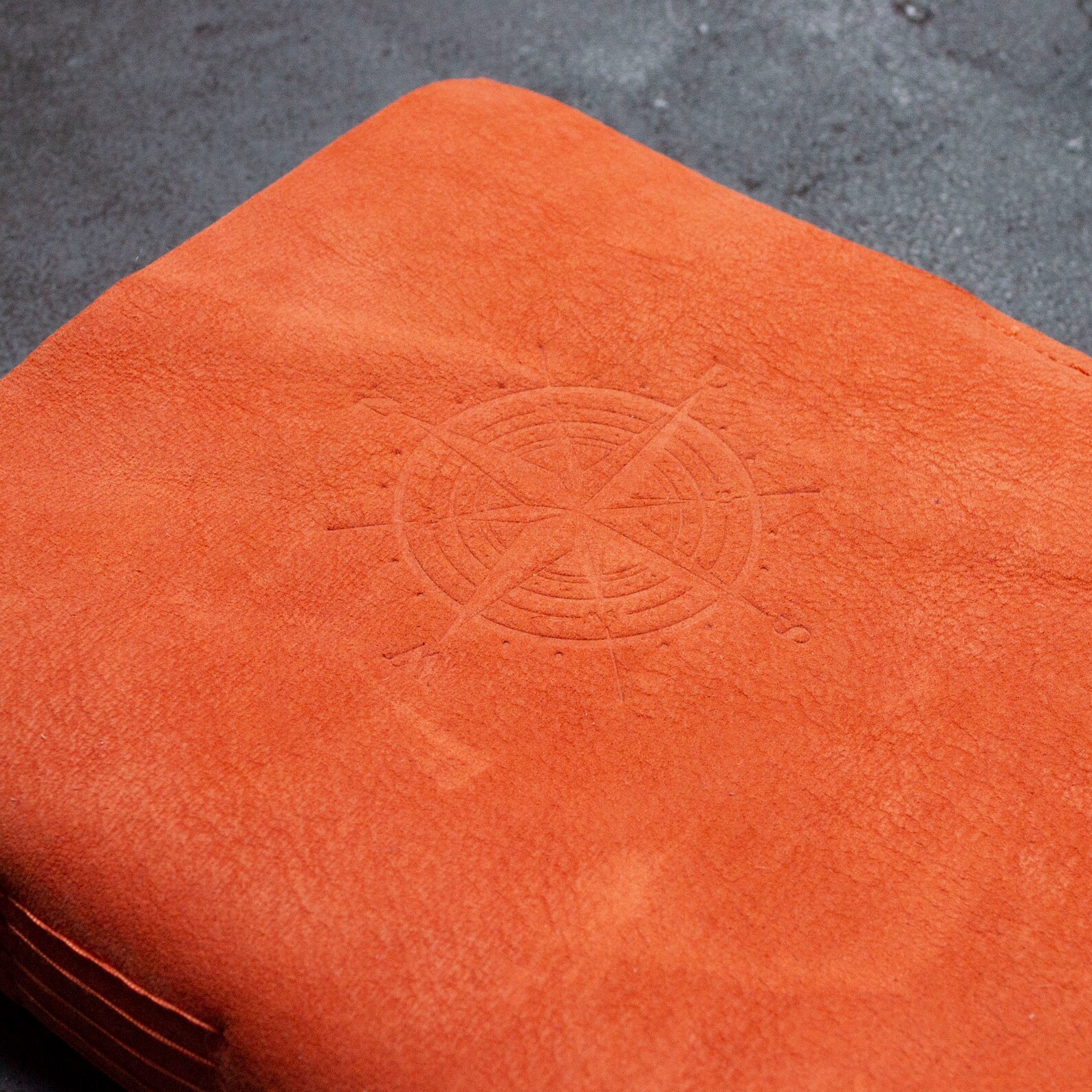 Personalised Orange Leather Journal Gift for Her Travel Etsy