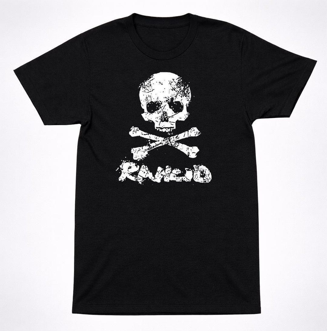 Rancid Skull Punk Rock T-shirt - Crossbones Logo Band Tee - Black ...