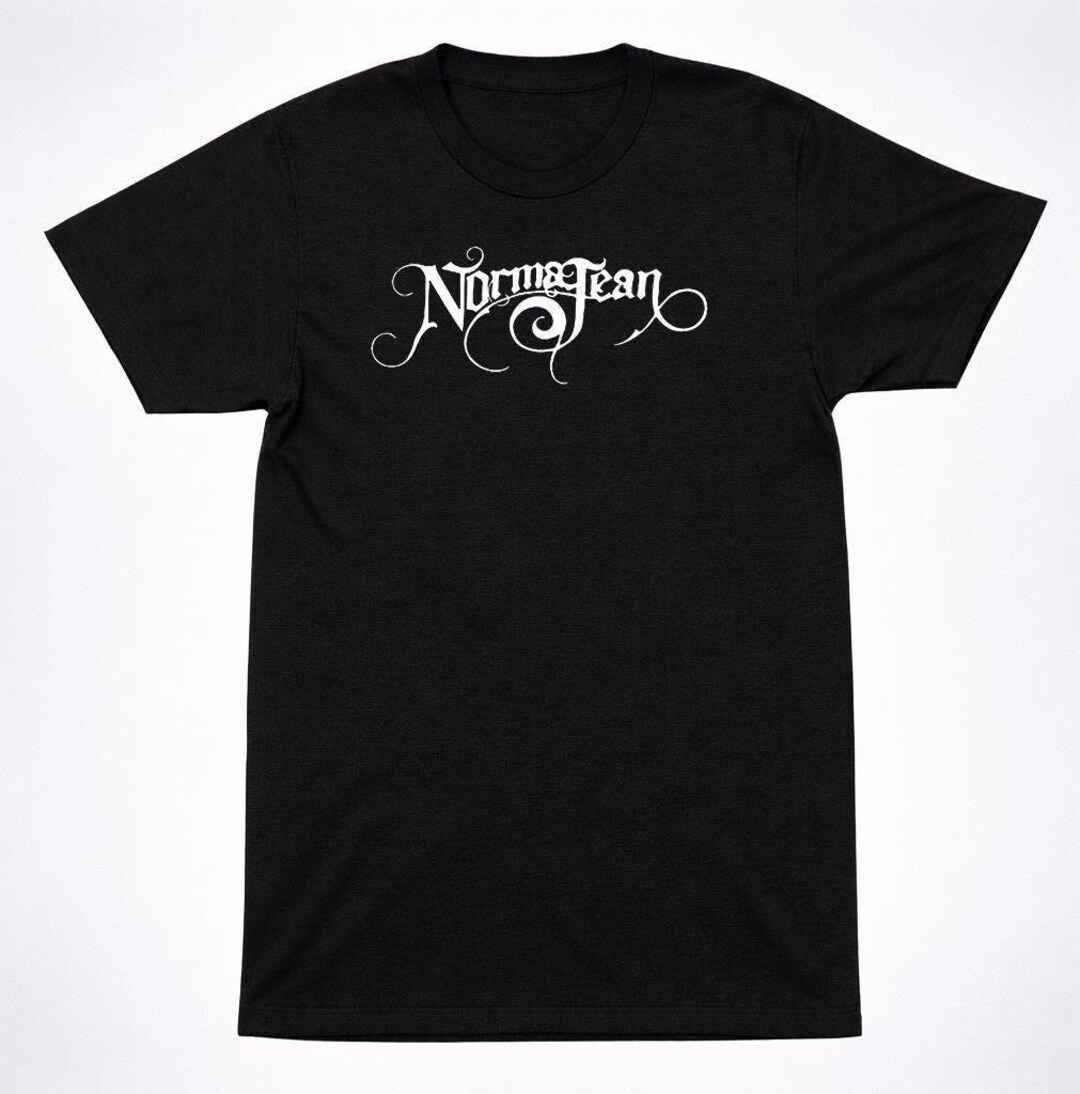 Script Norma Norma Jean Script Logo T-shirt - Metalcore Band Tee - Black Shirt With ...