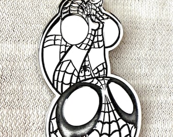 Spider-Man Chibi Anime Medal 925 Silver