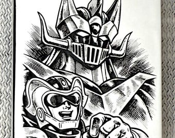 Great Mazinger Anime Medal 929 Silver