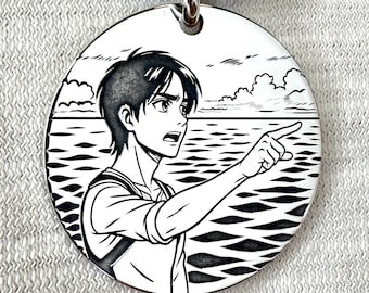 Eren Yeager 925 silver medal