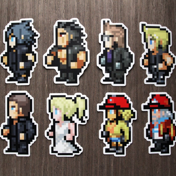 Final Fantasy XV 16-Bit Stickers (Updated design!)