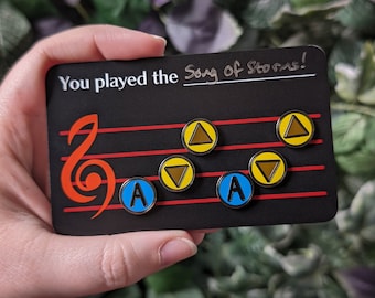 Zelda Ocarina Note Hard Enamel Pins