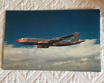 Vintage 1950s American Airlines 707 Jet Flagship Postcard, or DC-7 Flagship, or Jet Powered Electra Flagship. Choose Your Postcard Picture.