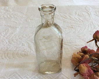 Vintage Medicine Bottle. No Molded Words on Bottle. Some Markings on the Bottom. Antique Bottle.