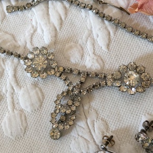 Vintage Rhinestone Necklace to Wear For Fancy Occasions. Evening, Opera, Prom Necklace.