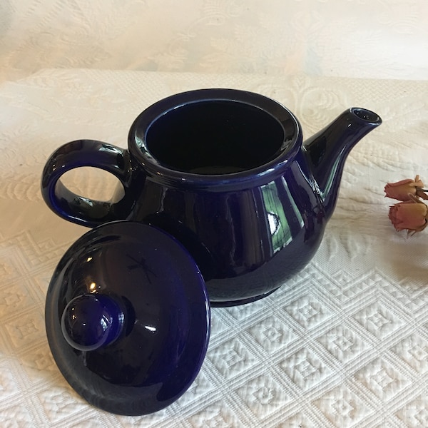 Cobalt Blue Teapot Etsy