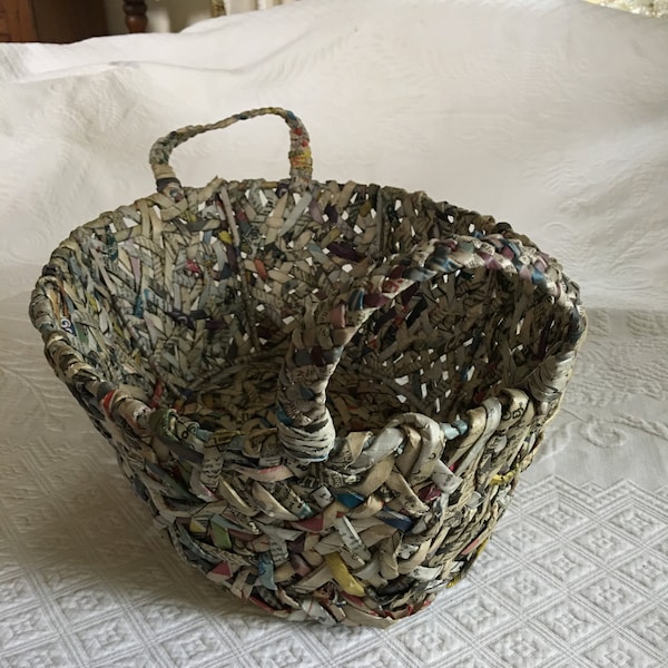 Newspaper Basket Etsy