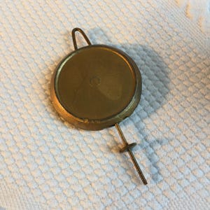 Vintage Brass Pendulum Weight Bob. Decoration Can Be Added to the End on the Small Screw and Than is Adjustable.