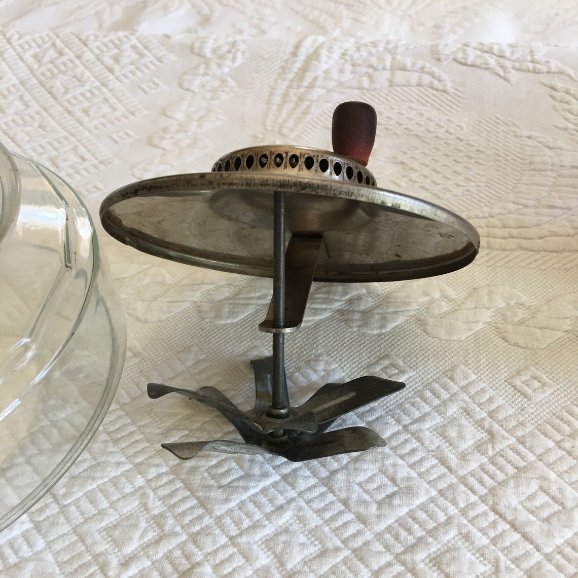 Vintage Egg Beaters Glass Jar With Hand Crank Turning Mixer Etsy