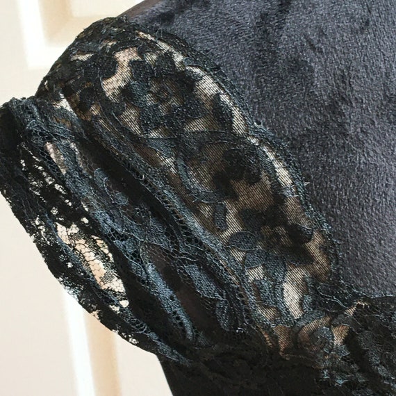 Vintage Philip Hulitar Black Dress. Black Crepe, … - image 5