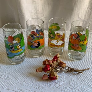 Vintage 1968 Camp Snoopy Collection McDonalds Glassware. Choose Your Glass. New Looking , Snoopy, Charlie Brown, Lucy, Linus 16 Ounce.
