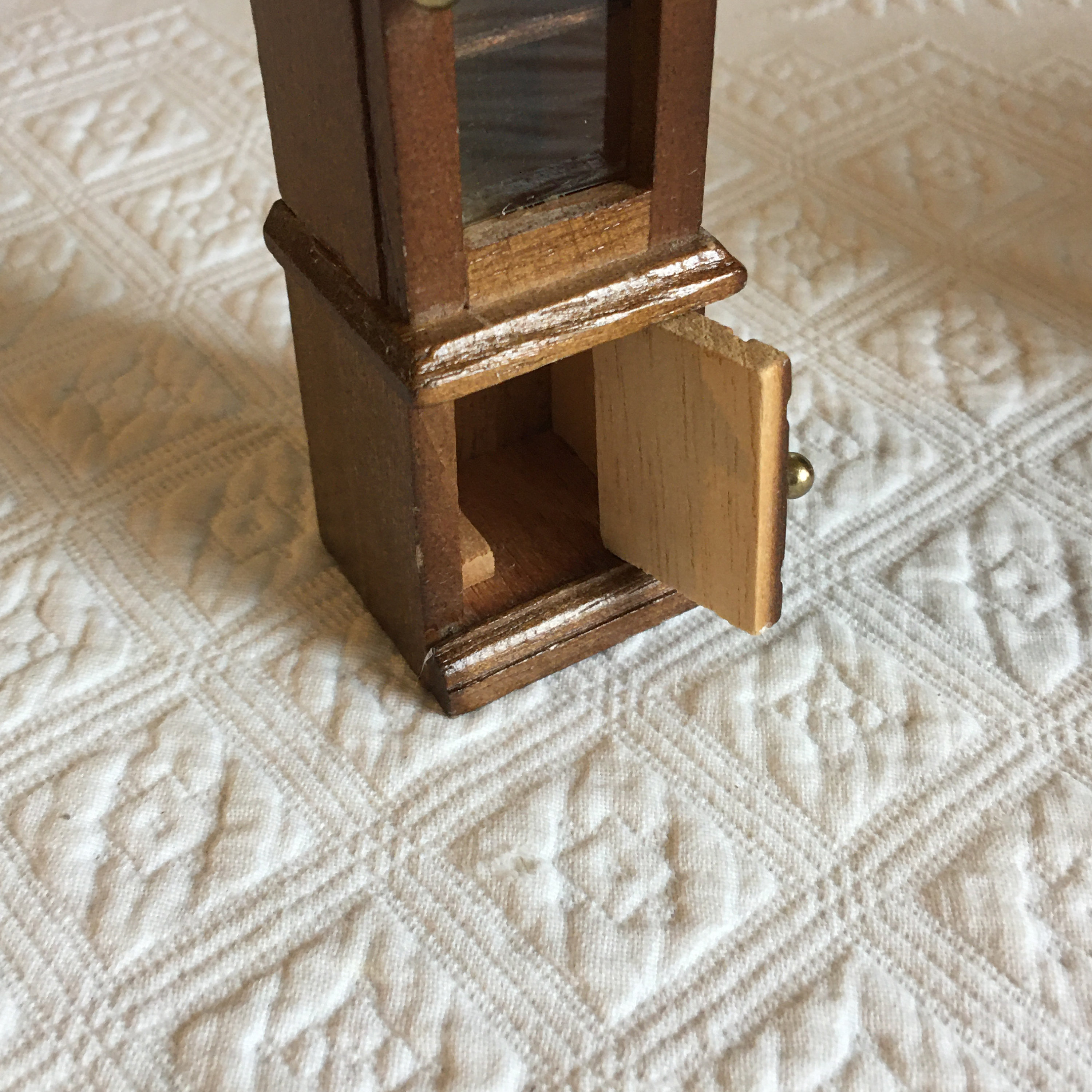 Vintage Miniature Grandfather Clock for Doll House. Mini Grandfather ...