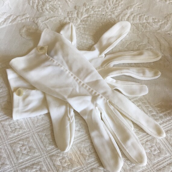 Vintage Nylon Short Gloves. Size 7 1/2 to 8 1/2. … - image 6