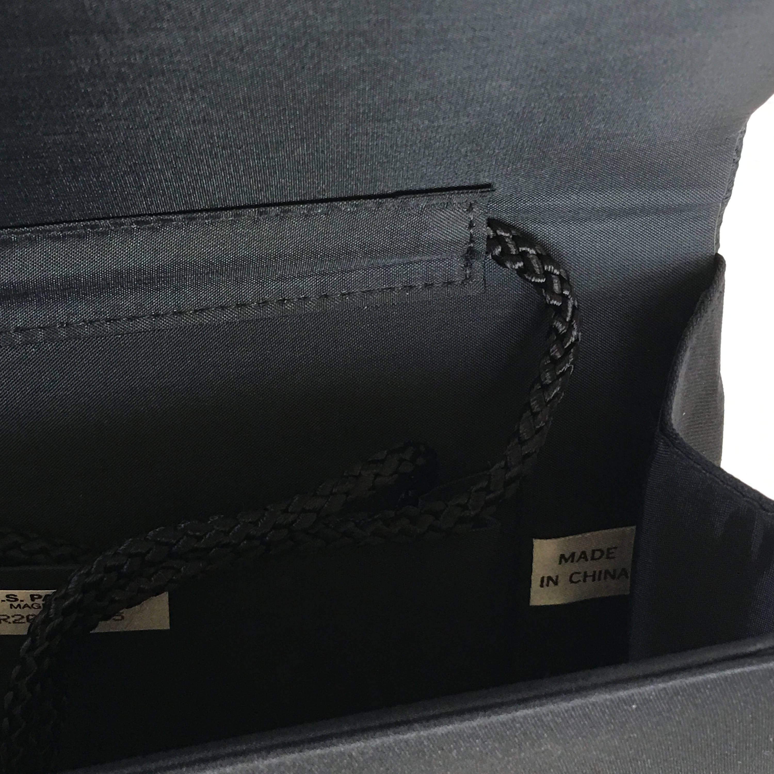 Vintage Black Clutch Purse With Optional Cord Shoulder Strap. Etsy UK