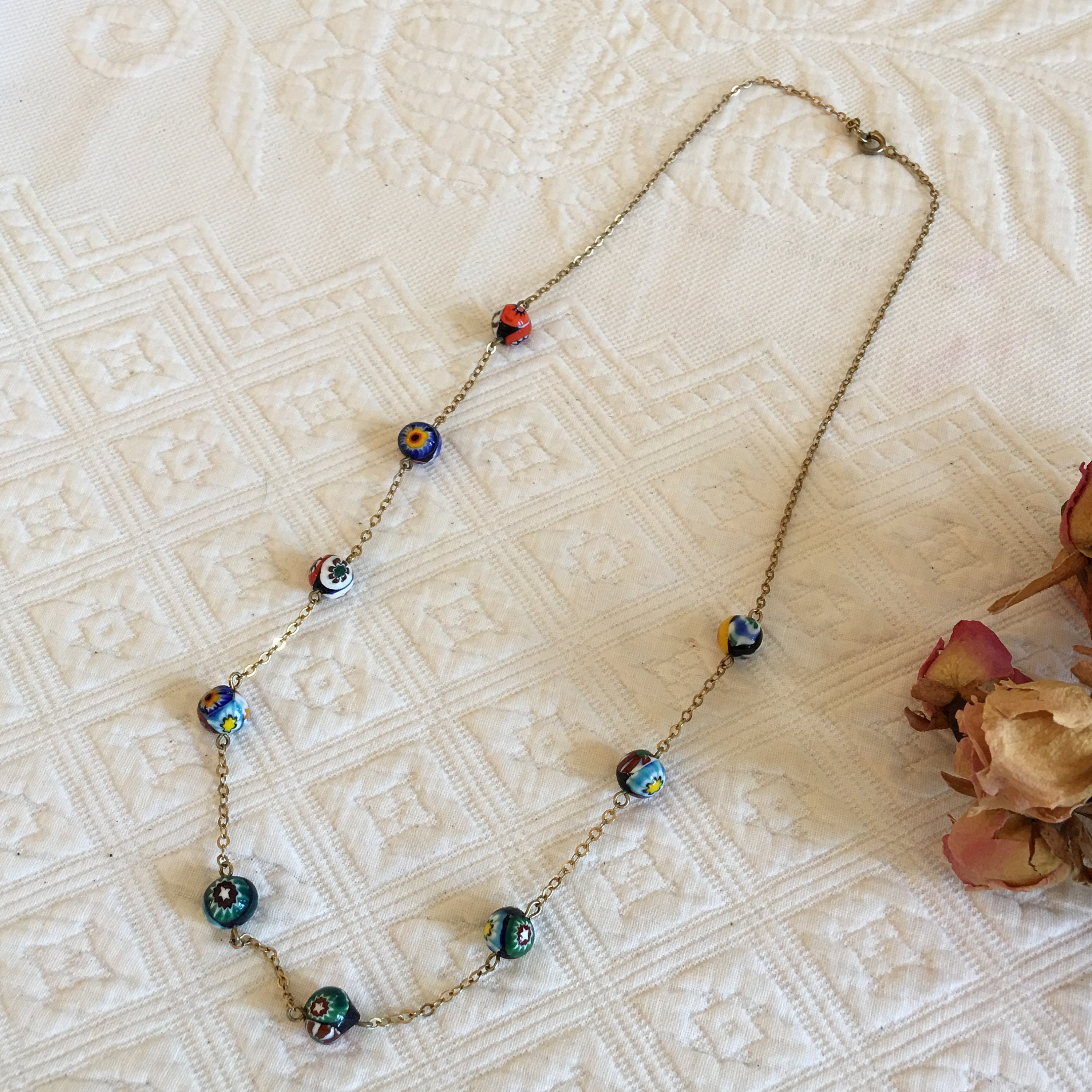 Collier Antica Murrina - Pendentif En Verre De Murano Authentique Couleur Rouille - Occasion Parfait état