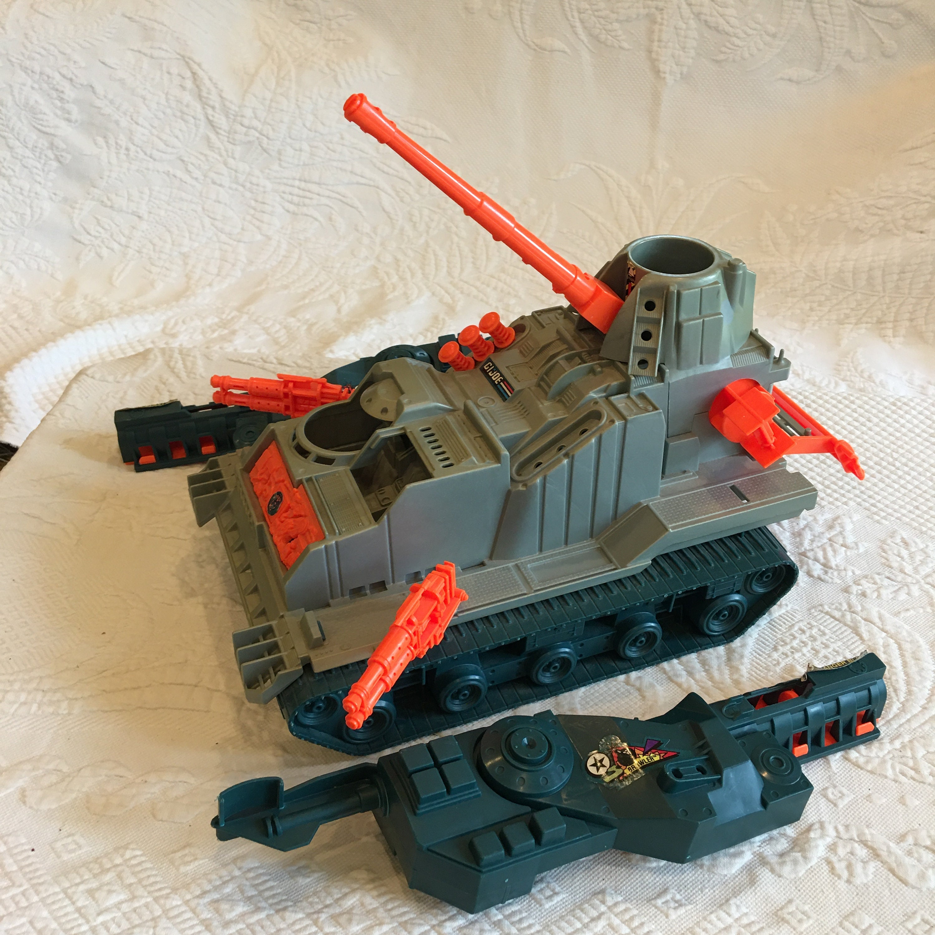 Vintage 1990 G. I. Joe Brawler Tank With Missiles. Hasbro G I Joe