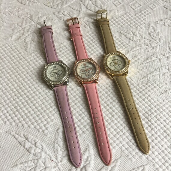 Montre femme vintage JCB ancienne à quartz, rare, pile à changer, rétro collecti - Montres & Bijoux