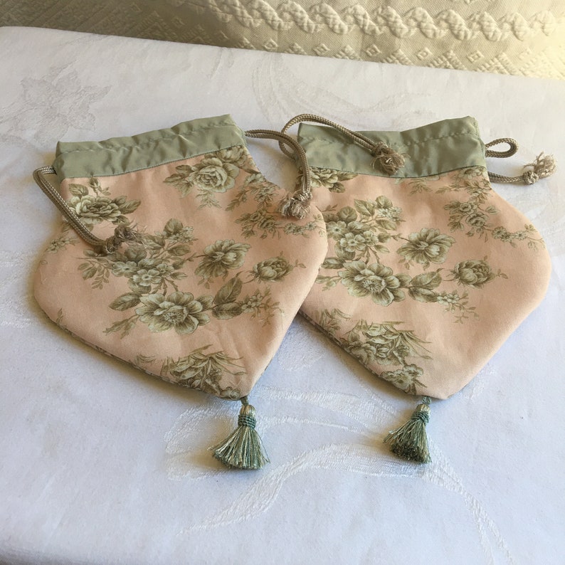 Handmade Cotton and Silk Reticule With Artist Designed Fabric, White ...