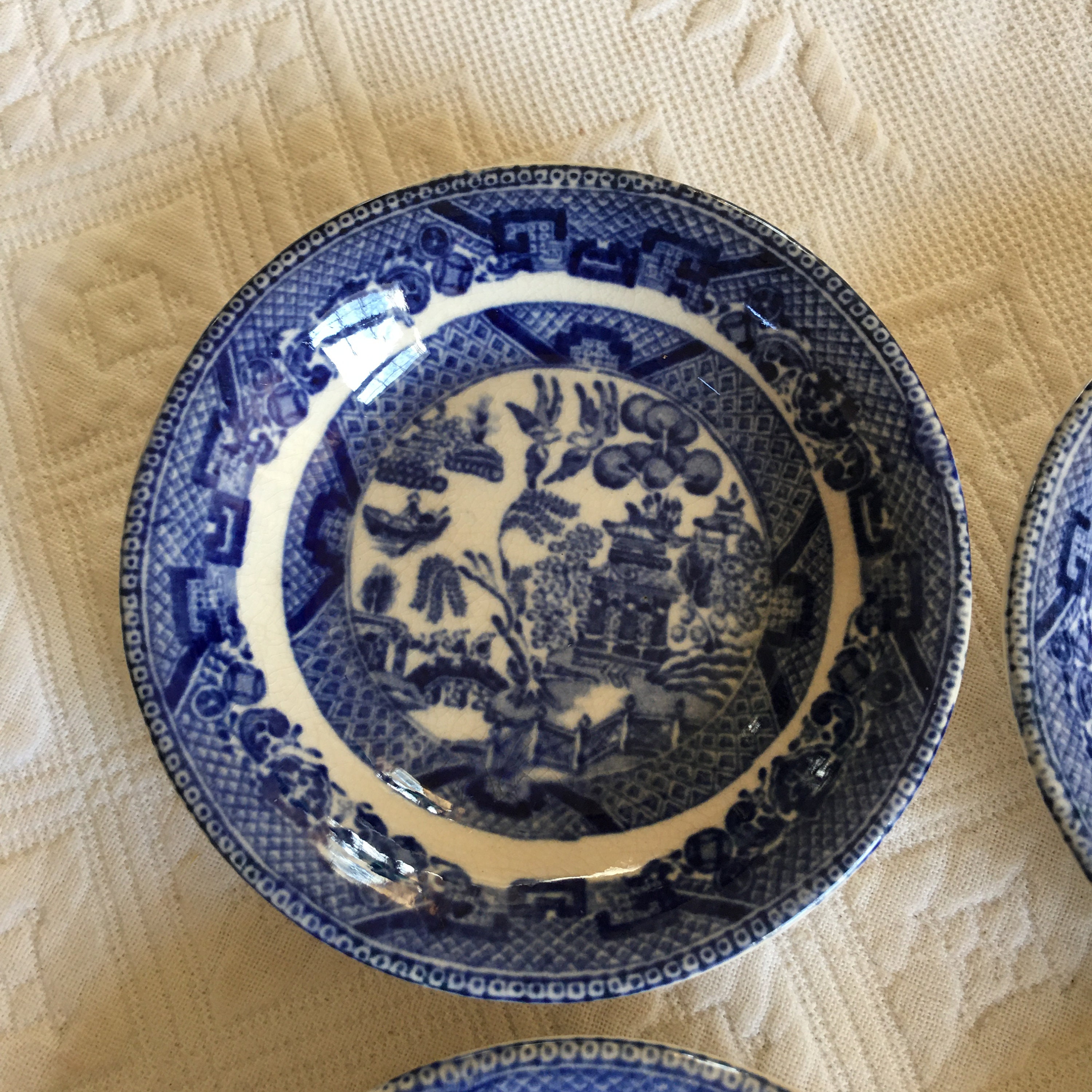 Antique 1908 Buffalo Pottery Small Teabag Plates. Etsy