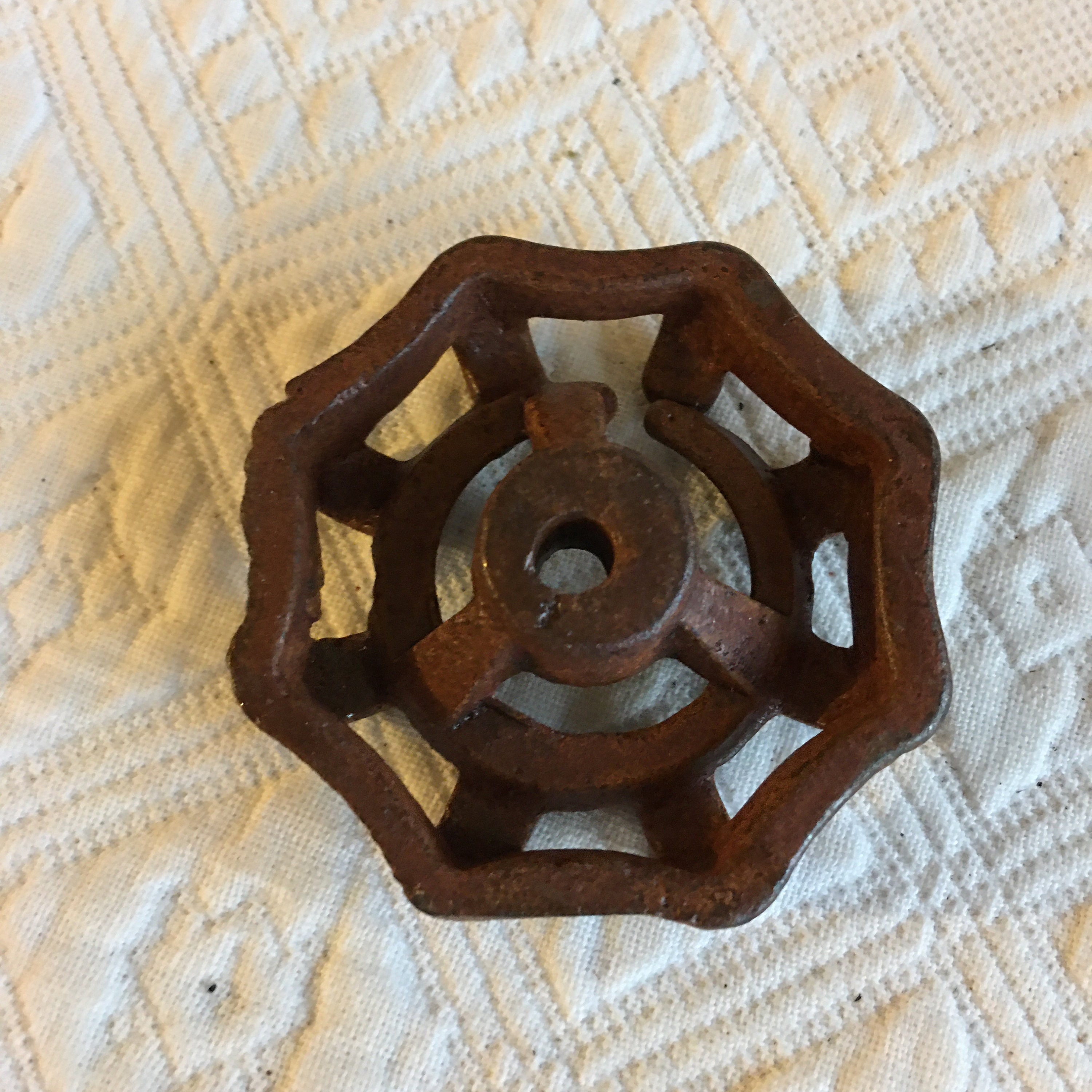 Antique Outdoor Faucet Handle Painted Brown to Look Faux Rust. Etsy