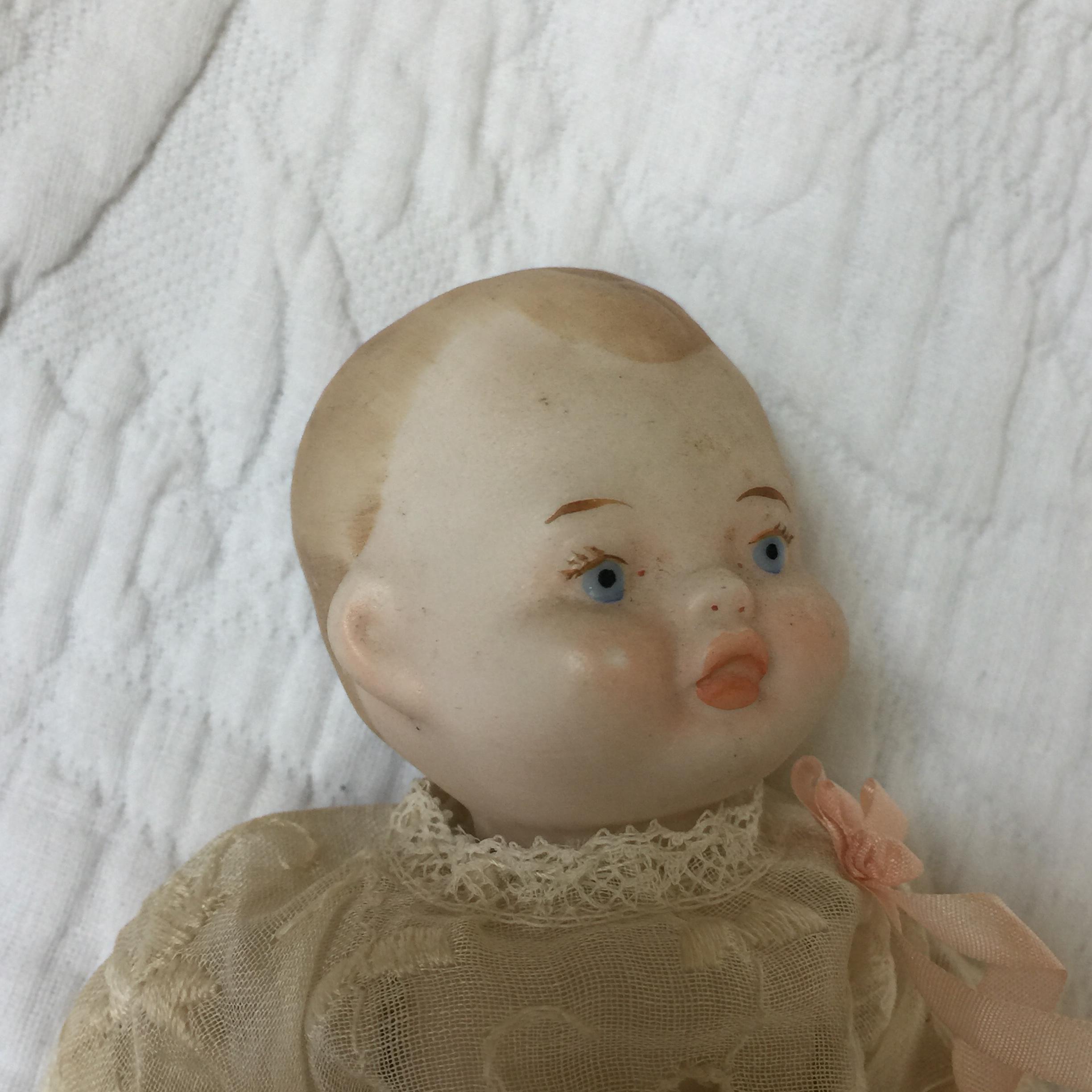 ANTIQUE SMALL CERAMIC BABY DOLL | eBay