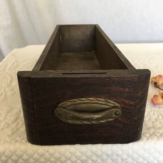 Vintage Wood Sewing Cabinet Drawer For Storage And Display Etsy