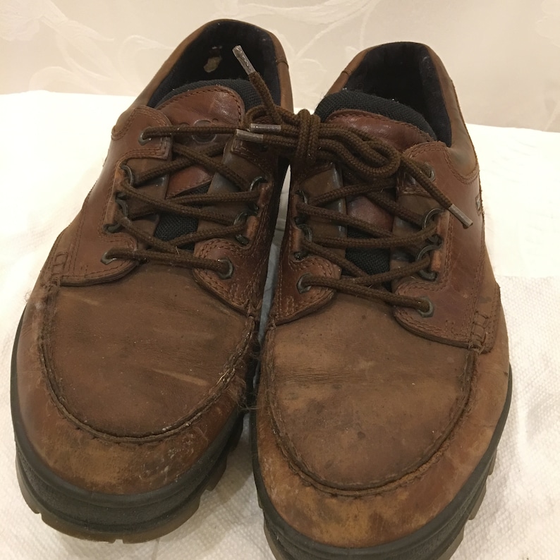 Moisture Absorbent Size 46 Gore-Tex ecco Tying Shoes Comfort System Foam Bison Color. Breathable Stylish ecco Work Shoes for the Man