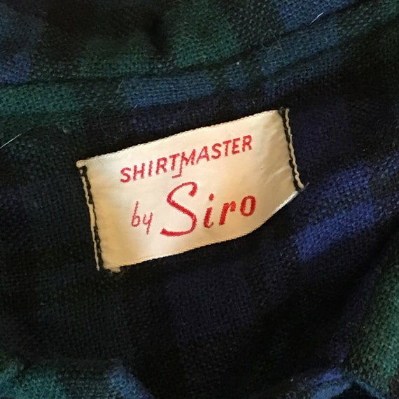 Vintage 1962 Shirtmaster by Siro Wool Green and B… - image 6