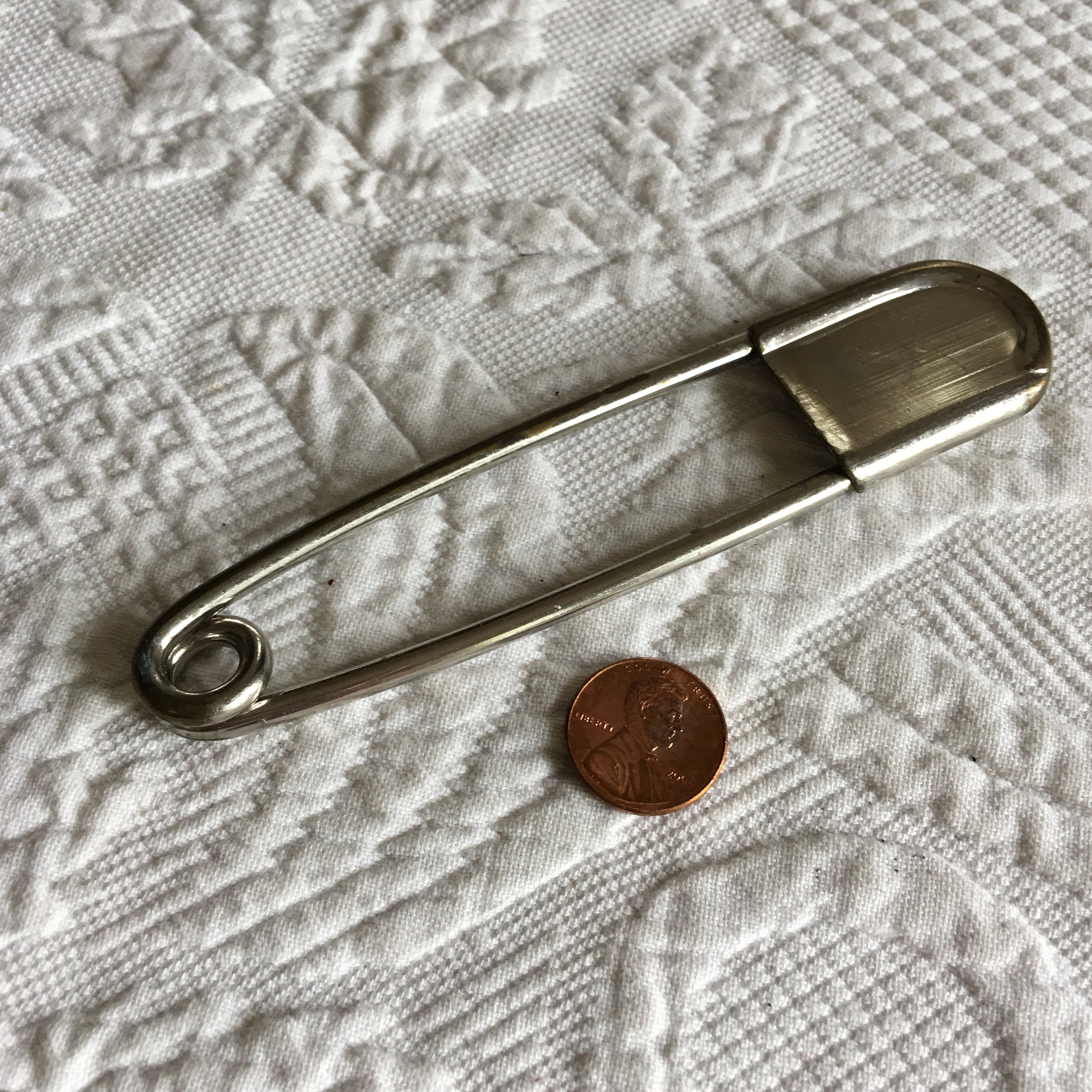 Large Safety Pin Silver Blanket Pin Horse Pin Giant Heavy Duty