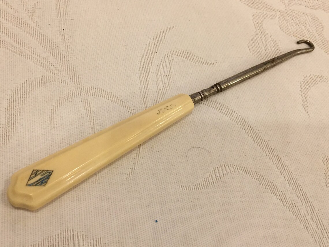 Antique Victorian Edwardian SHOE BUTTON HOOK. Hook Used to Etsy