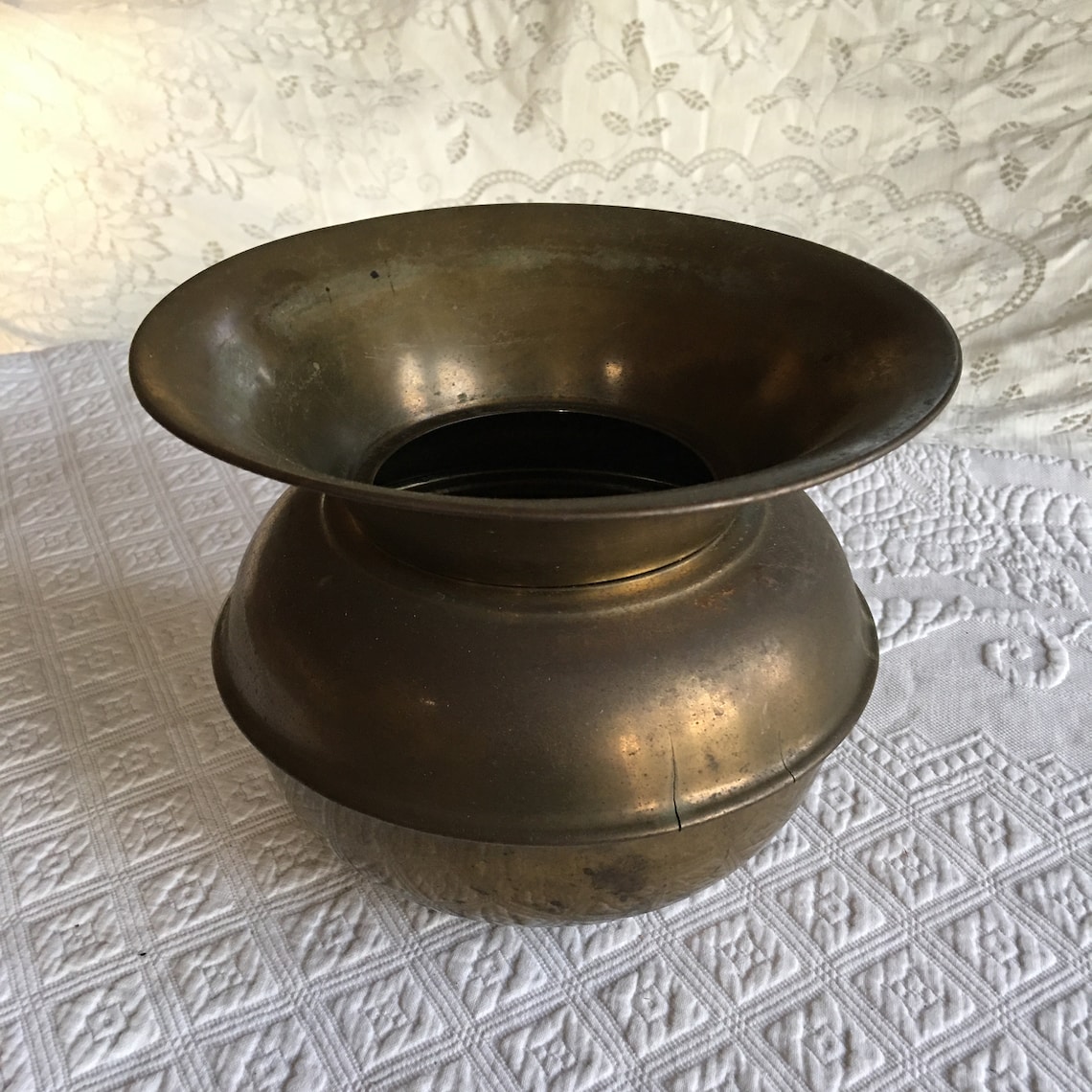 Vintage Brass Spittoon. Made in England. Well Made Spittoon. Etsy