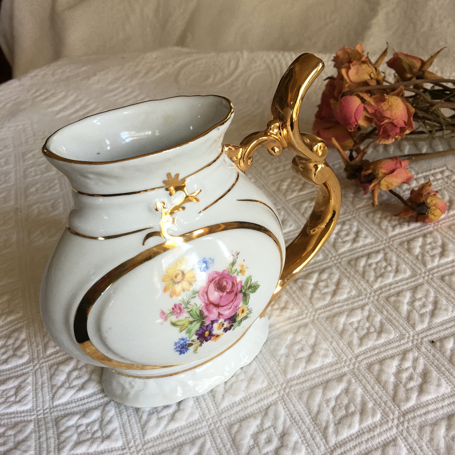 Vintage Porcelain Vase Made in Czechoslovakia. Teapot Shaped Etsy