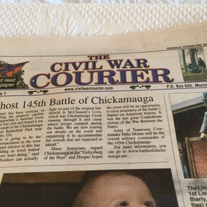 Gazeta Civil War Courier, styczeń 2008, tom 23, wydanie 1, Morristown, TN. Lakeway Publishers. Papier 68 stron.