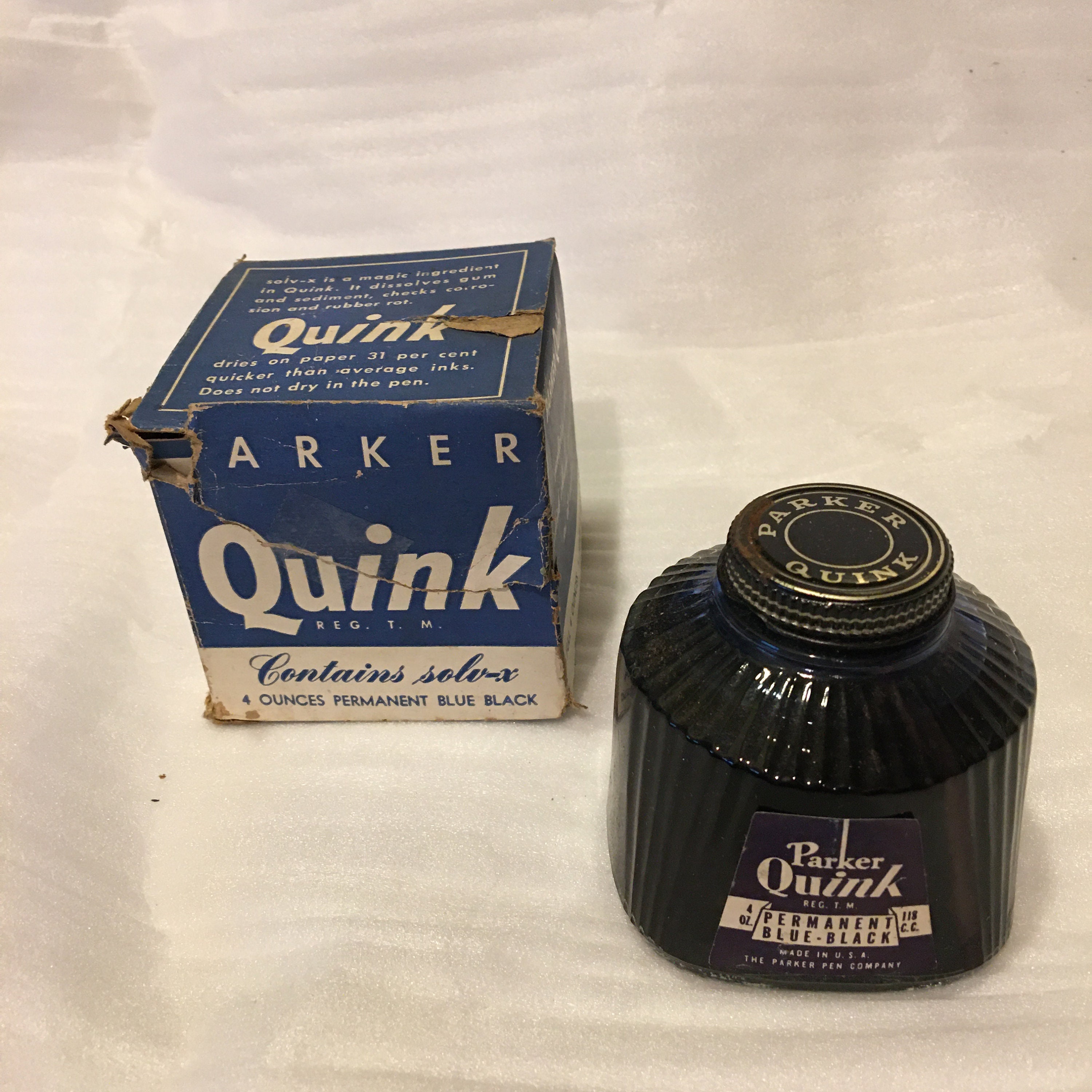 FreeShippingWorldwide Office Use School Original PARKER Quink Ink Bottle BLUE FreeShippingWorldwide Office Use School Original PARKER Quink Ink Bottle BLUE