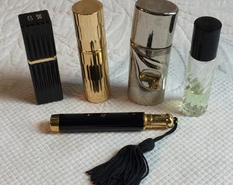 Vintage Refillable Spray Perfume Bottle. Choose Your Style Bottle or Fragrance. One Roller Applicator Bottle.