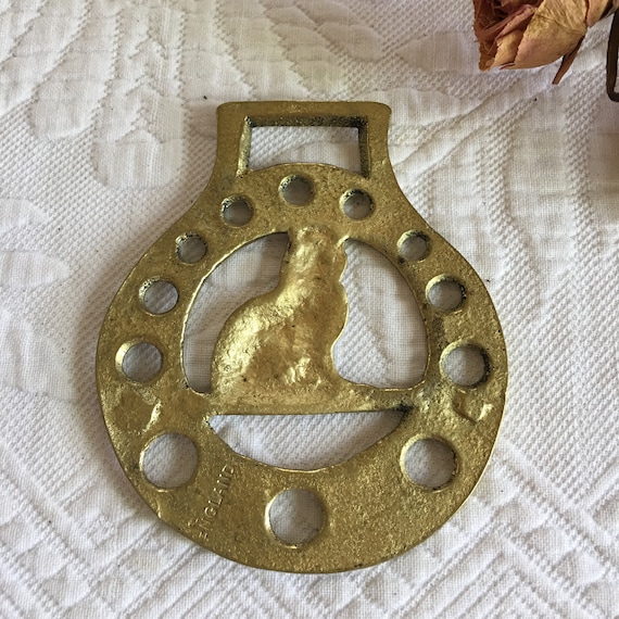 Vintage Choose Horse Harness Brass Medallion. Tally Ho Jumping Horse and  Jockey, Horse Head, Thistle, Standing Horse, or Cat. England. -  Canada