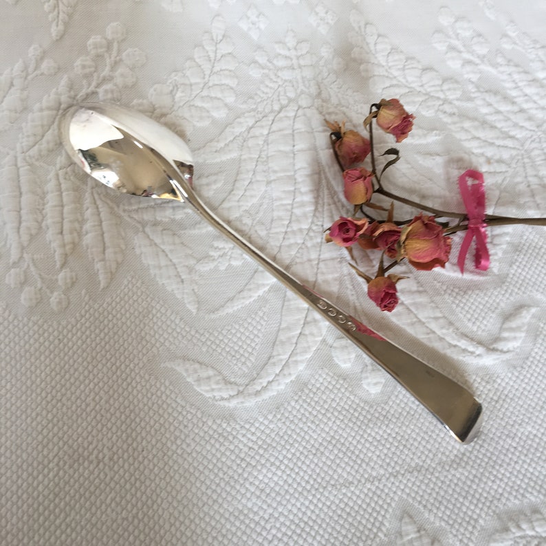 Vintage Gerity Silver Plate G48 Serving Spoon in Silver Cloth Etsy