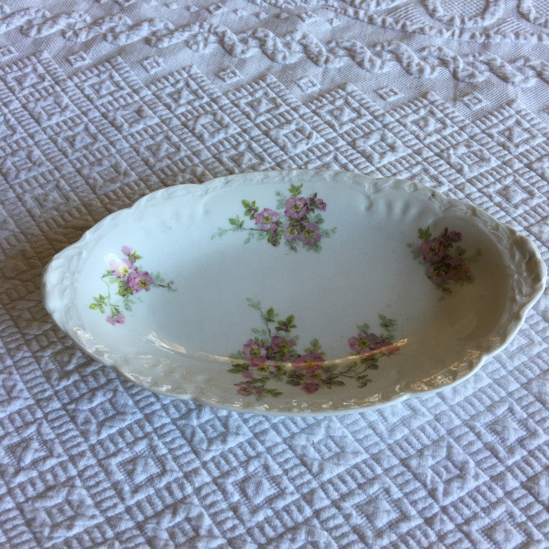 Vintage Limoges Platter. Porcelain France Dresser Platter for