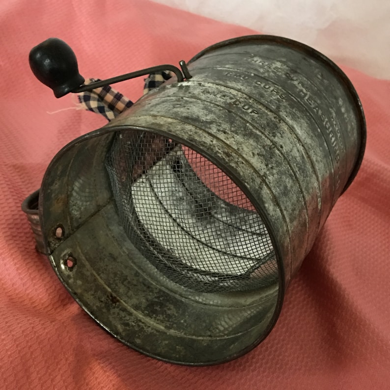 Vintage Bromwell Hand Turning Flour Sifter. Hand Crank Turning Etsy