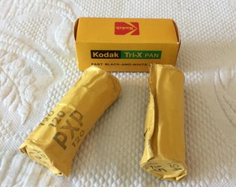 Vintage Kodak Tri-x Pan Black and White Film TX 120 Sealed