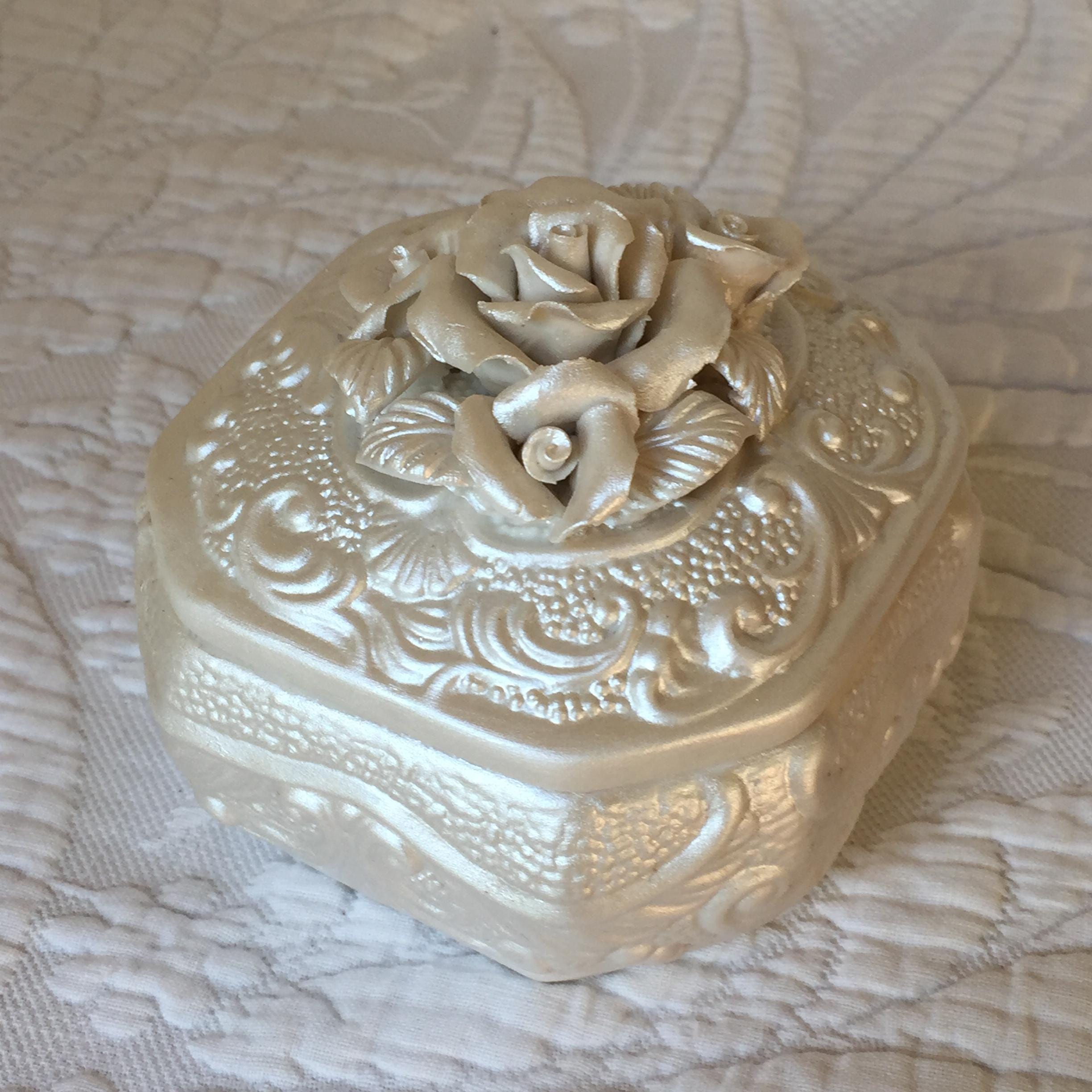 Bisque Roses Trinket - Etsy