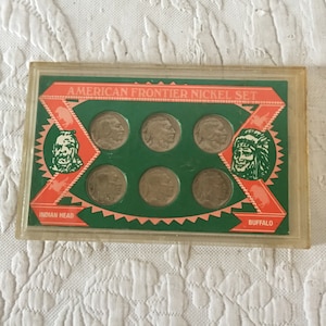 American Frontier Nickel Set Indian Head & BUFFALO COINS in